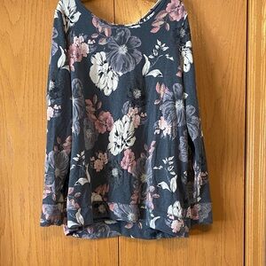 Old Navy Floral Tunic in Blue and Pink